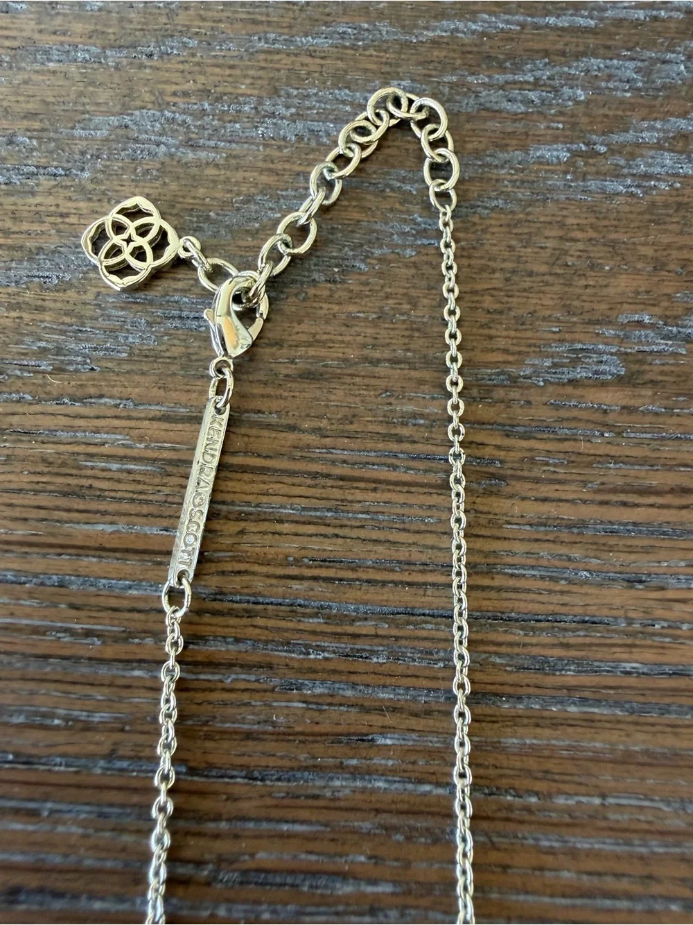 Kendra Scott Pink Stone Gold-tone Pendant Necklace